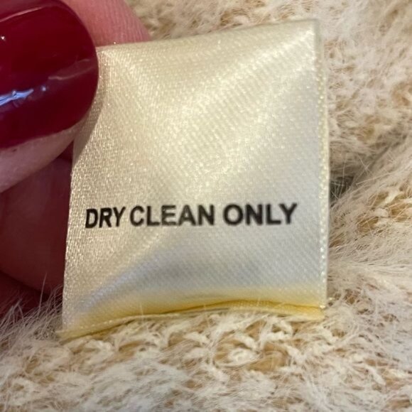 Love Stitch Merrilees Swimwear Lurex Detail Mohair Cardigan Ivory Medium NWT - Picture 7 of 10